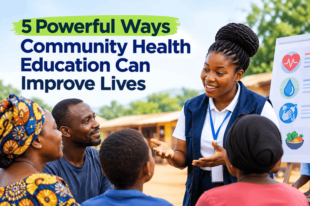 Community health education program helping families improve health awareness