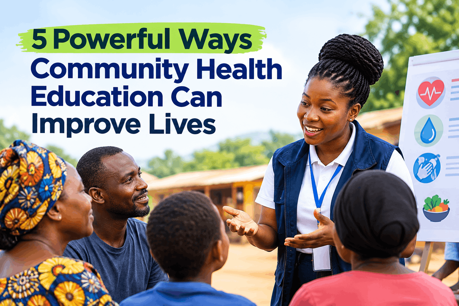 Community health education program helping families improve health awareness